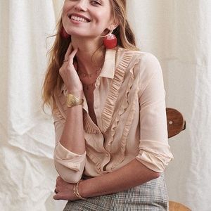 Sezane Cecile Silk Shirt FR36